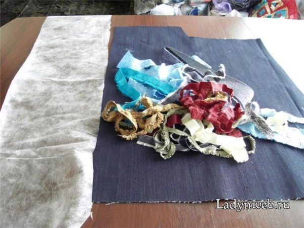 Рюкзак из старых джинсов