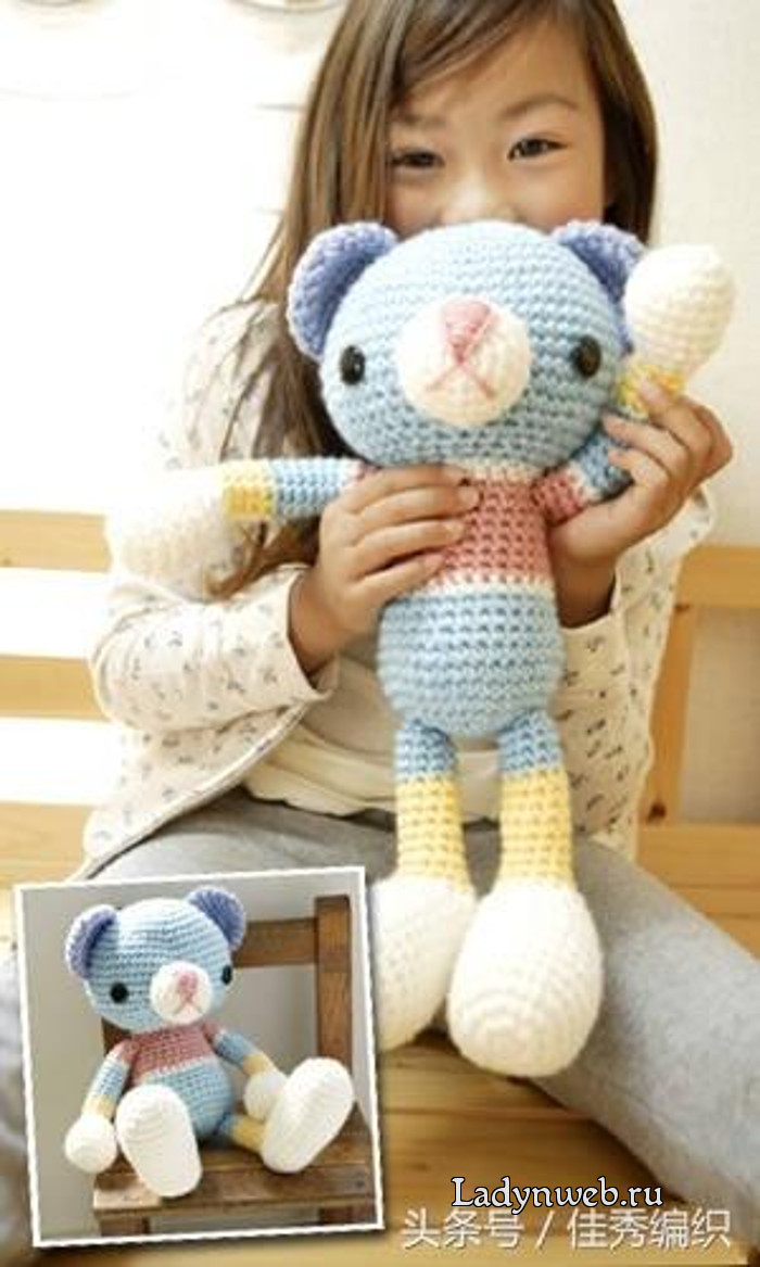 Игрушка медведь крючком схемы