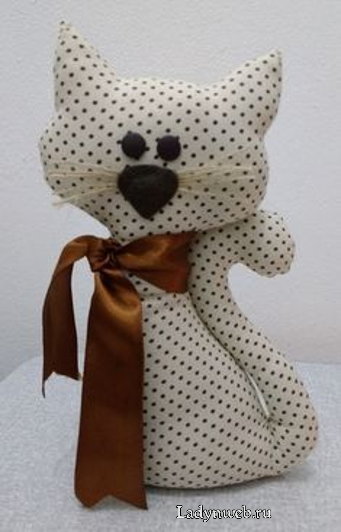 Мягкие игрушки коты из ткани своими руками выкройки