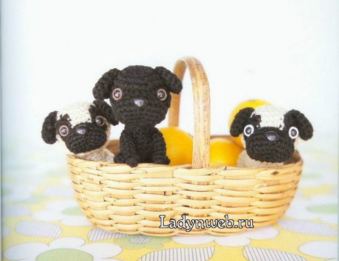 Маленькие игрушки собачки амигуруми крючком схемы