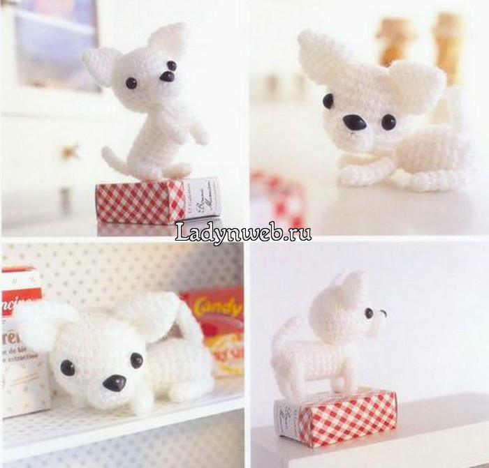 Маленькие игрушки собачки амигуруми крючком схемы