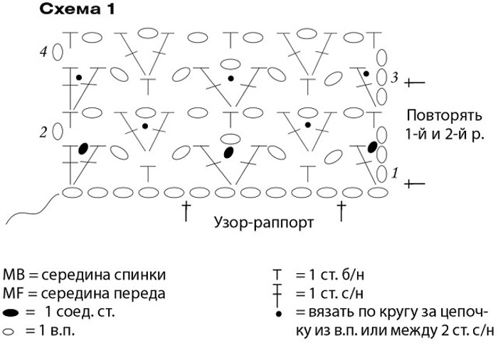 Топ с разрезами по бокам крючком