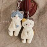 Котенок брелок крючком схема
