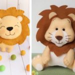 Игрушка лев из фетра выкройки и мастер класс