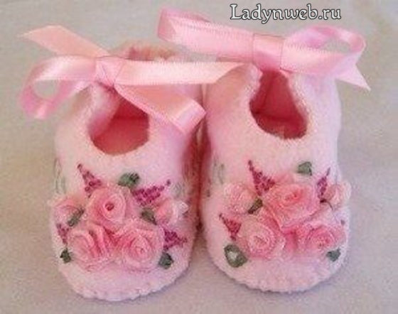 Пинетки из фетра выкройки и мастер класс | Ladynweb.ru