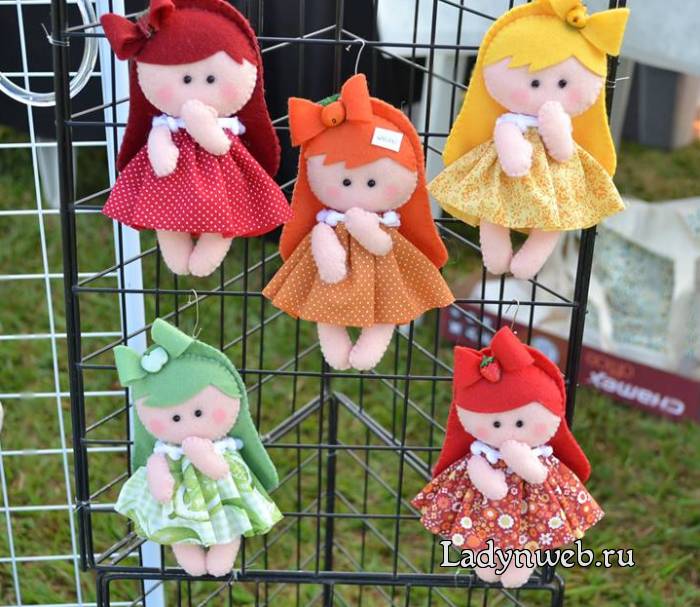 Куклы из фетра: выкройки