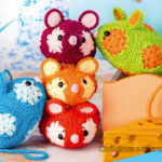 Игрушка мышка из мотивов крючком